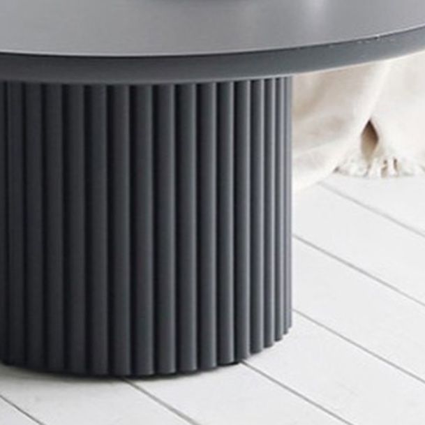Contemporary Round Coffee Table with Solid Wood Top and Iron Pedestal Base Clearhalo 'Coffee & Accent Tables' 'Coffee Tables' 'coffee_tables' 'furn' 'furn_coffee_tables' 'Furniture' 'Living Room Furniture' 1200x1200_72746100-28d8-4a5a-9540-d7073cb23be8
