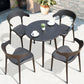 Glam Style Dining Chairs Plastic Dining Armless Side Chair for Kitchen (Set of 4) Clearhalo ' kitchen&dining_furn' 'Dining Chairs' 'Dining Tables & Seating' 'dining_chair' 'furn' 'furn_dining_chair' 'Furniture' 'furniture_dining_chair' 'Kitchen & Dining Furniture' 'kitchen' 1200x1200_7274d839-bed5-4535-879d-e7cbf6b30403