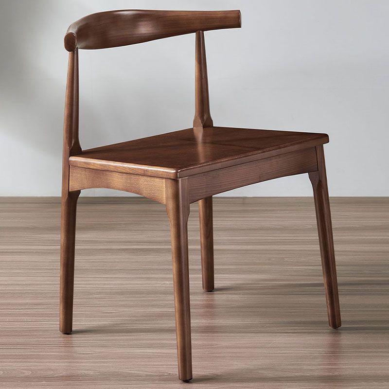 Industrial Style Open Back Side Chair for Kitchen Armless Wood Dining Side Chair Clearhalo ' kitchen&dining_furn' 'Dining Chairs' 'Dining Tables & Seating' 'dining_chair' 'furn' 'furn_dining_chair' 'Furniture' 'furniture_dining_chair' 'Kitchen & Dining Furniture' 'kitchen' 1200x1200_72795664-6816-4675-b704-daa6ea5faeee