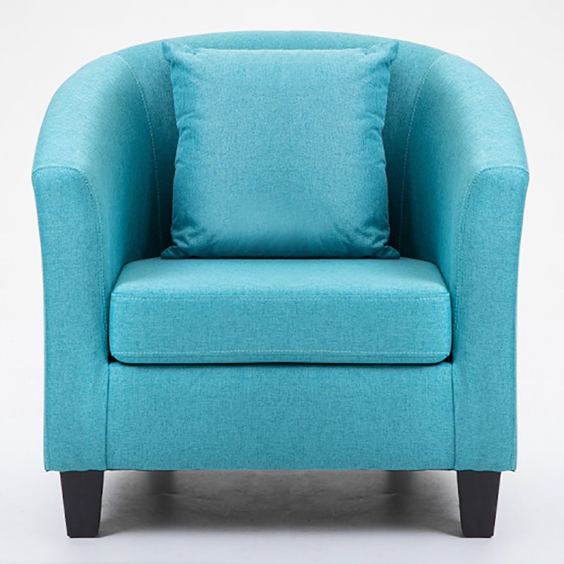 Contemporary Basic Four Legs Armchair Arms Included Barrel Accent Chair Clearhalo 'Accent Chairs' 'accent_chairs' 'Chairs & Seating' 'furn' 'furn_accent_chairs' 'Furniture' 'Living Room Furniture' 1200x1200_7279669b-aa22-4c6c-962f-0bacd476c9ca
