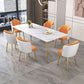 Nordic 1/5/7 Pieces Dining Set Rectangle Stone Dining Table for Kitchen Dining Room