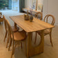 Wood Dining Table Traditional Luxury Dining Table with Sled Base