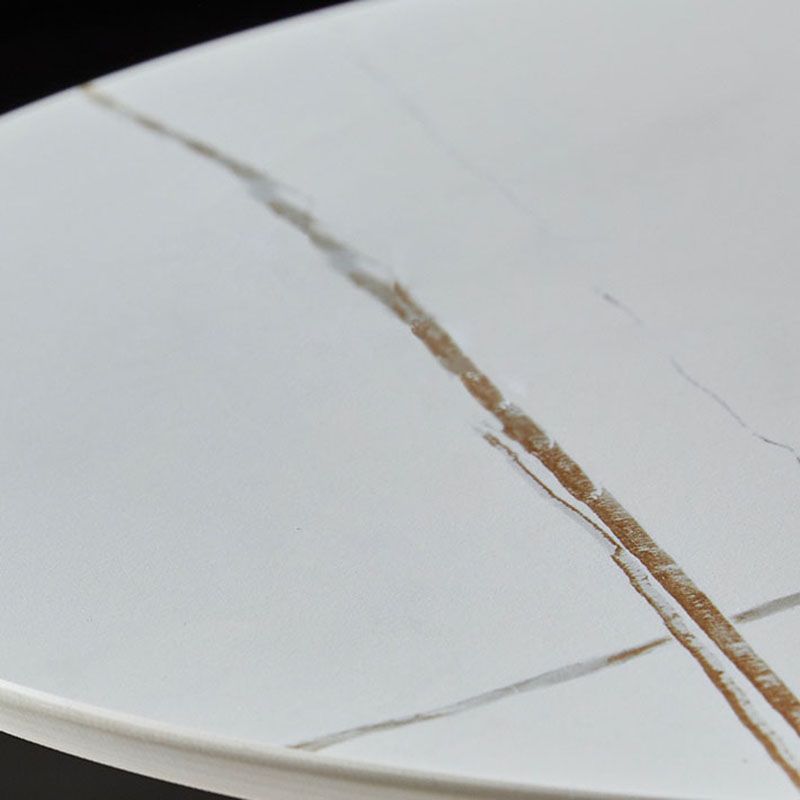 Industrial Metal Bar Table Faux Marble 27.56" Round Top Indoor Bistro Table Clearhalo 'Bar Furniture' 'Bar Tables' 'bar_tables' 'furn' 'furn_bar_tables' 'Furniture' 'furniture_bar_tables' 'Kitchen & Dining Furniture' 'kitchen&dining_furn' 'kitchen' 1200x1200_727b759b-e2b2-418c-b0b2-b7c82e651735