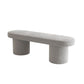 Contemporary Upholstered Bench Oval 17.7" Height Bedroom Bench with Legs Clearhalo 'Benches' 'Chairs & Seating' 'furn' 'furn_benches' 'Furniture' 'Living Room Furniture' 1200x1200_727bd0d9-1a35-4cb8-bd2b-9817e3e3ff1e