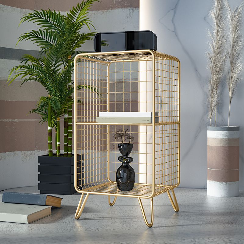 Estantería urbana estantería cerrada retrocedida de estantería de metal vertical para sala de estar