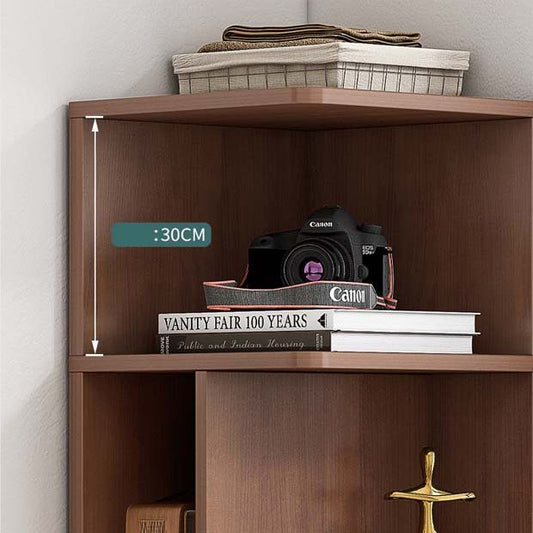 Engineered Wood Shelf Bookcase Scandinavische hoek boekenkast voor studieruimte