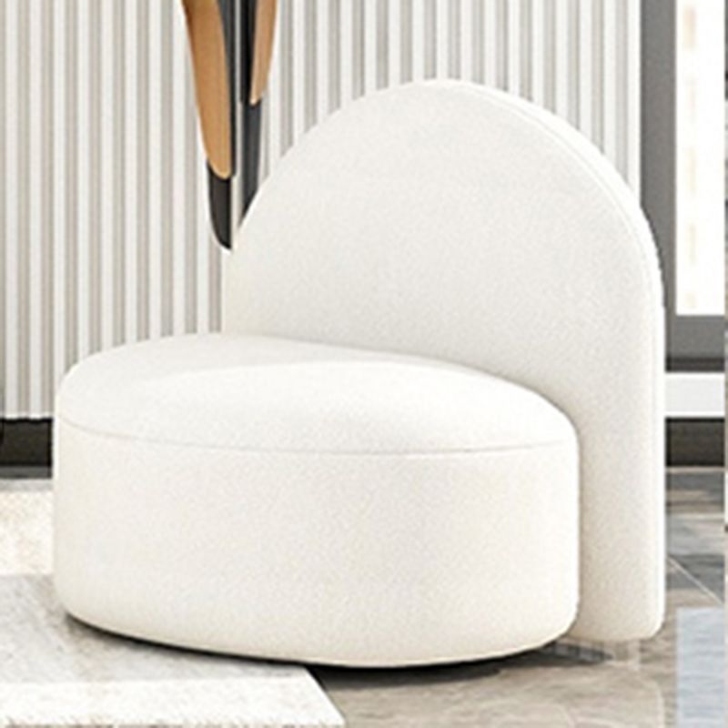 Sofá sofá sofá de lana curva en blanco para sala de estar, apartamento