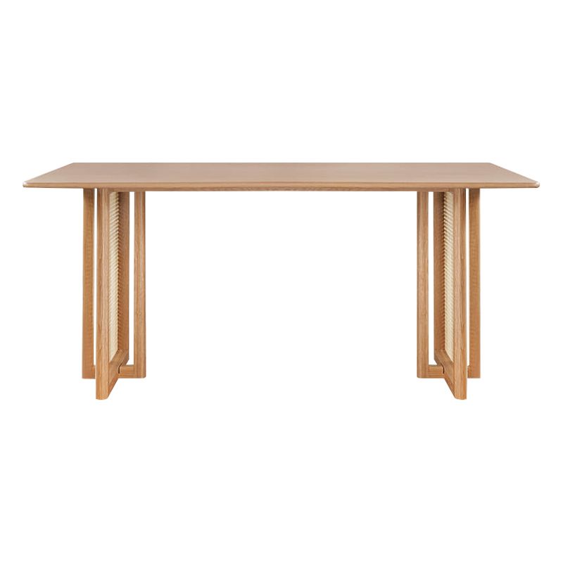 Modern 1/4 Pieces Dining Set Rectangle Ash Wood Dining Table for Dining Room Clearhalo 'Dining Room Sets' 'Dining Tables & Seating' 'dining_room_set' 'furn' 'furn_dining_room_set' 'Furniture' 'furniture_dining_room_set' 'Kitchen & Dining Furniture' 1200x1200_7285d14a-0c1c-4cc5-9cd6-190078a867f3