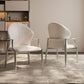 Modern Style Dining Chair Arm Dining Chairs with Metal Legs for Kitchen