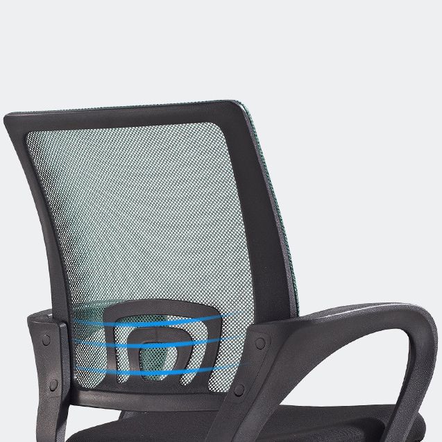 Middle Back Office Chair Fixed Arm Office Chair with Gauze Sponge Cushion Clearhalo 'furn' 'furn_office_chair' 'Furniture' 'furniture_office_chair' 'Office Chairs' 'Office Furniture' 'office_chair' 1200x1200_7289337a-2a1b-429c-a8f2-9fdee4679a66