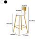 Glam 1/2/3/4/5 Pieces Round Bar Table Set Fixed Table Counter Set for Dining Room Clearhalo 'Bar Furniture' 'furn' 'furn_home_bar_bar_sets' 'Furniture' 'Home Bars & Bar Sets' 'home_bar_bar_sets' 'Kitchen & Dining Furniture' 1200x1200_728958fb-85f9-43a8-801b-9afdd5d082d4