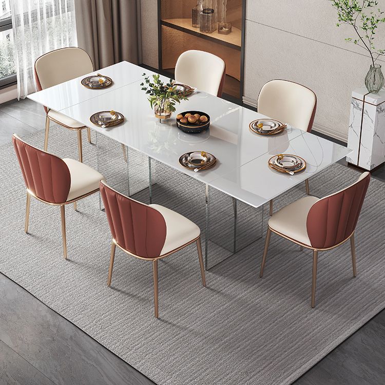 Nordic Glam 1/4/5/7 Pieces Dining Set Sintered Stone Dining Table Set for Home Clearhalo 'Dining Room Sets' 'Dining Tables & Seating' 'dining_room_set' 'furn' 'furn_dining_room_set' 'Furniture' 'furniture_dining_room_set' 'Kitchen & Dining Furniture' 1200x1200_728a4c0b-d859-4f5b-9af7-774bb517ff28