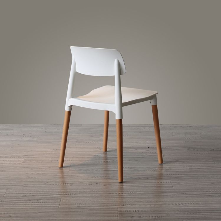 Nordic Style Dining Room Chair Open Back Dining Side Chair with Solid Wood Legs Clearhalo ' kitchen&dining_furn' 'Dining Chairs' 'Dining Tables & Seating' 'dining_chair' 'furn' 'furn_dining_chair' 'Furniture' 'furniture_dining_chair' 'Kitchen & Dining Furniture' 'kitchen' 1200x1200_728ff7cf-8cba-47c1-a25a-ed97980232ec