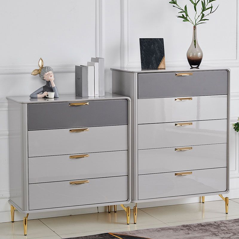Bedroom Glam Storage Chest Stone 16"Wide Chest in Gray with Drawers Clearhalo 'Bedroom Furniture' 'Dressers & Chests' 'dressers_chests' 'furn' 'furn_dressers_chests' 'Furniture' 1200x1200_7290d32d-7d84-4e0a-89e5-d4bf6309a52f
