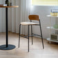 Industrial Black Counter Stool Iron Wooden Bar Bristol Stool with Low Back 1 Piece Clearhalo 'Bar Furniture' 'Bar Stools' 'bar_stools' 'furniture_bar_stools' 'Kitchen & Dining Furniture' 'kitchen&dining_furn' 'kitchen' 'kitchen_furn' Furniture' 1200x1200_7290d8a8-4a95-4599-8aa7-815b92490cbf