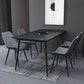 Rectangle Dining Table Industrial Style 4 Legs Base Sintered Stone Table for Home Clearhalo ' dining_table' 'Dining Tables & Seating' 'Dining Tables' 'furn' 'furn_dining_table' 'Furniture' 'furniture_dining_table' 'Kitchen & Dining Furniture' 'kitchen&dining_furn' 'kitchen' 'kitchen_dining_table' 1200x1200_7292aae5-8fee-4eeb-ae61-72168a29e8b7