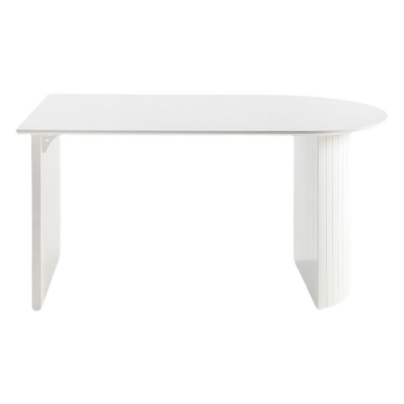 Modern Style Dining Table White Double Pedestal Dining Table for Home Use Clearhalo ' dining_table' 'Dining Tables & Seating' 'Dining Tables' 'furn' 'furn_dining_table' 'Furniture' 'furniture_dining_table' 'Kitchen & Dining Furniture' 'kitchen&dining_furn' 'kitchen' 'kitchen_dining_table' 1200x1200_72938c2c-e637-4bf2-8049-e94078d91891