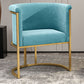 Parsons Arm Chaise Velvet Gold Base Dining Chair pour salle à manger