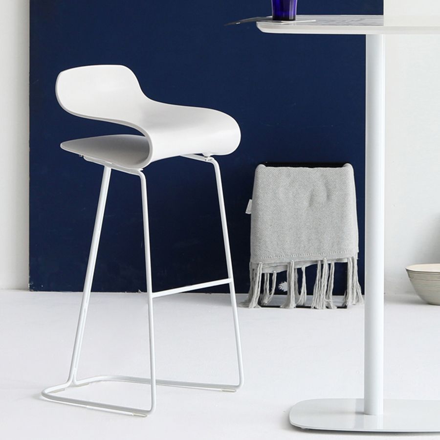Nordic Style Metal Bar-stool Plastic Counter Bar Stool for Kitchen