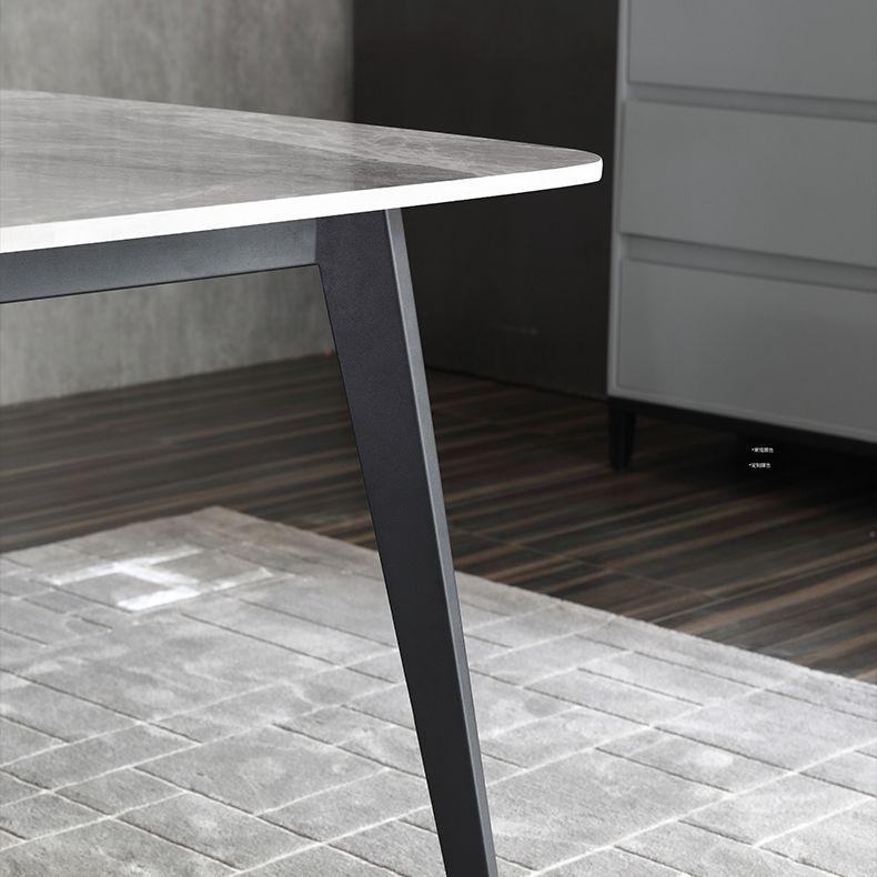 Modern Style Sintered Stone Top Dining¬†Room¬†Table¬†Set with Rectangle Table Dining Furniture Clearhalo 'Dining Room Sets' 'Dining Tables & Seating' 'dining_room_set' 'furn' 'furn_dining_room_set' 'Furniture' 'furniture_dining_room_set' 'Kitchen & Dining Furniture' 'kitchen&dining_furn' 'kitchen' 1200x1200_72950014-a00f-46df-a45a-9df1c9237440