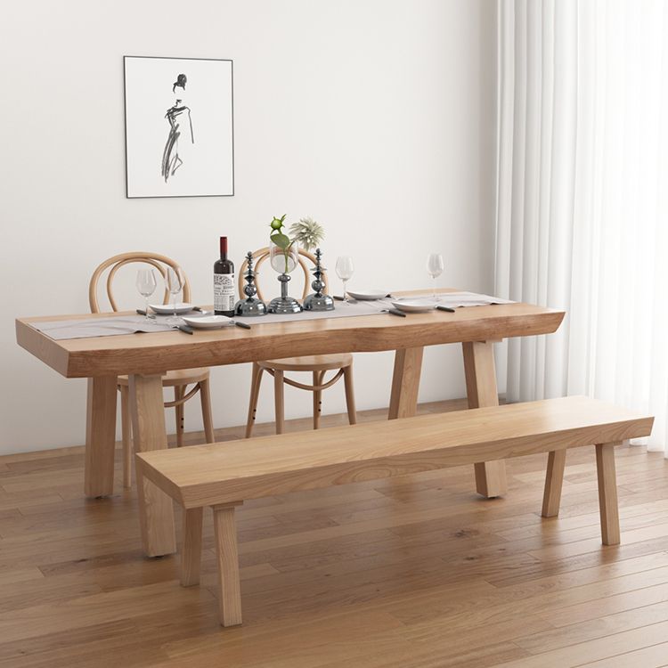 Contemporary Rectangle Shape Standard Dining Table Khaki Kitchen Dining Table with 4 Legs Base Clearhalo ' dining_table' 'Dining Tables & Seating' 'Dining Tables' 'furn' 'furn_dining_table' 'Furniture' 'furniture_dining_table' 'Kitchen & Dining Furniture' 'kitchen&dining_furn' 'kitchen' 'kitchen_dining_table' 1200x1200_729bdb54-6208-41f4-b1a6-77559bfd4131