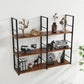 Wall Mounted Industrial Bookshelf Iron Frame Pine Wood Bookshelf for Bedroom Clearhalo 'Bookcases' 'furn' 'furn_bookcases' 'Furniture' 'furniture_bookcases' 'Office Furniture' 1200x1200_729c6f26-9082-4320-80b1-63b39d7a428e