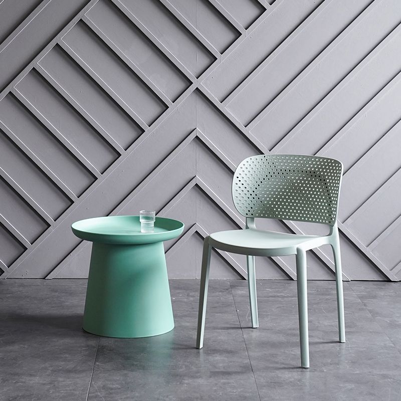 Contemporary Chairs Dining Armless Plastic Open Back Side Chair for Kitchen Clearhalo ' kitchen&dining_furn' 'Dining Chairs' 'Dining Tables & Seating' 'dining_chair' 'furn' 'furn_dining_chair' 'Furniture' 'furniture_dining_chair' 'Kitchen & Dining Furniture' 'kitchen' 1200x1200_729d6c1d-5f5a-4055-9fad-4f479042424e