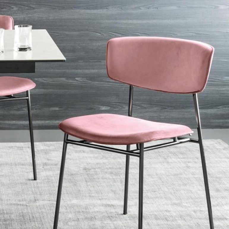 Upholstered Dining Side Chair Glam Style Dining Chair for Indoor Clearhalo 'Dining Chairs' 'Dining Tables & Seating' 'dining_chair' 'furn' 'furn_dining_chair' 'Furniture' 'furniture_dining_chair' 'Kitchen & Dining Furniture' 1200x1200_729d843a-a5ad-4207-bd23-8425984771c2