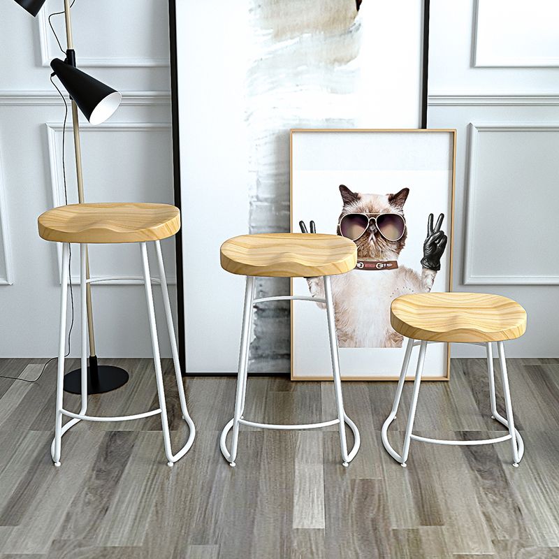 Modern Style Bar-stool with Footrest Iron Sled Legs for Kitchen Bar Clearhalo 'Bar Furniture' 'Bar Stools' 'bar_stools' 'furn' 'furn_bar_stools' 'furniture_bar_stools' 'Kitchen & Dining Furniture' 'kitchen&dining_furn' 'kitchen' 'kitchen_furn' Furniture' 1200x1200_729d9ff8-020f-44e4-9cd0-736ca6fc0b04