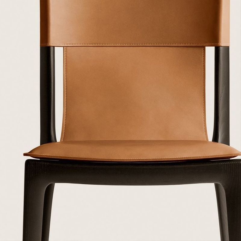 Contemporary Wood Side Dining Chairs Kitchen Home Chair with Upholstered