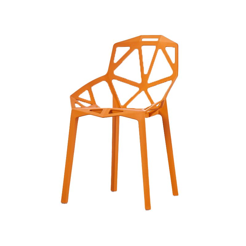 Modern Study Room Cross Back Side Chair Matte Finish Plastic Dining Chair Clearhalo ' kitchen&dining_furn' 'Dining Chairs' 'Dining Tables & Seating' 'dining_chair' 'furn' 'furn_dining_chair' 'Furniture' 'furniture_dining_chair' 'Kitchen & Dining Furniture' 'kitchen' 1200x1200_72a05b41-3496-4aa0-8790-499fbdf63aa3