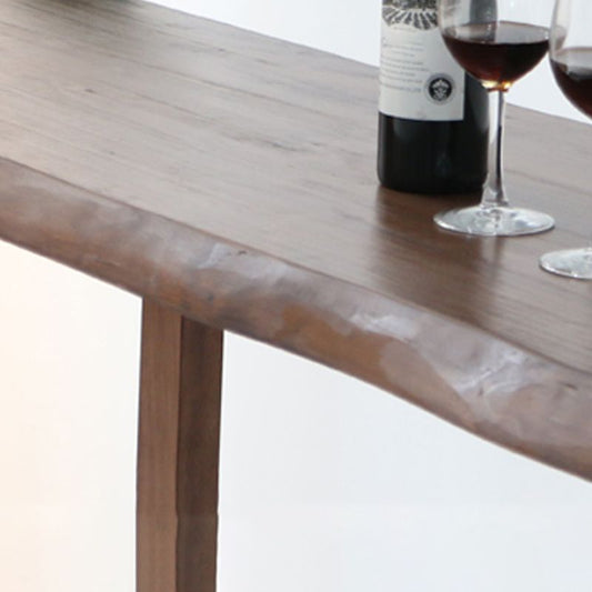 Wood Bar Dining Table Modern Bar Table with Sled Base for Dining Room Kitchen Clearhalo 'Bar Furniture' 'Bar Tables' 'bar_tables' 'furn' 'furn_bar_tables' 'Furniture' 'furniture_bar_tables' 'Kitchen & Dining Furniture' 1200x1200_72a1da1c-a2c1-4ca1-afb3-fd2478f44261