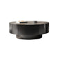 Tavolino da cocktail Glam Drum Slate con tavolino rotondo singolo con cassetto