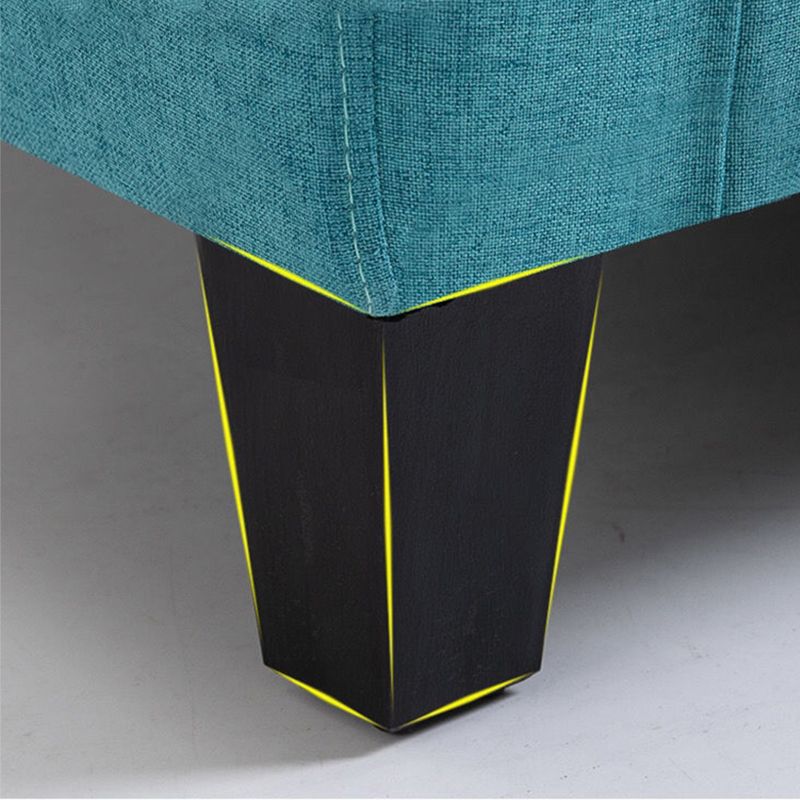 Linen e finta cuoio in pelle inclinata Basic Basic a quattro gambe set