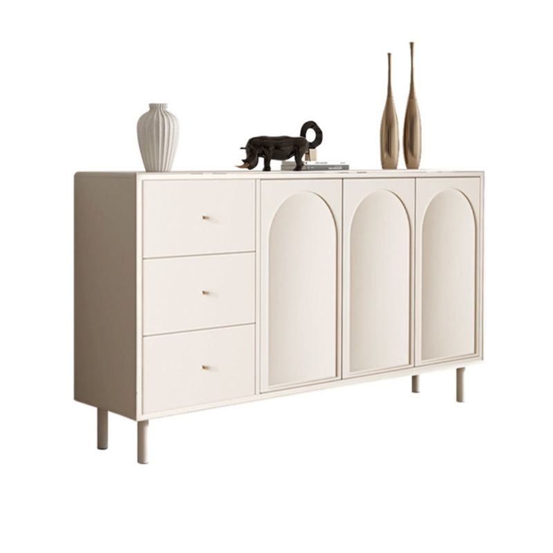 リビングルーム用のドア付きモダンなダイニングサーバーエンジニアリングウッドビュッフェサーバー