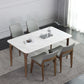 Contemporary Sintered Stone Rectangle Table Set 1/4/5 Pieces Dining Set Clearhalo 'Dining Room Sets' 'Dining Tables & Seating' 'dining_room_set' 'furn' 'furn_dining_room_set' 'Furniture' 'Kitchen & Dining Furniture' 1200x1200_72a5a721-4d8b-4954-bcb2-614e760ed987