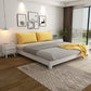 Contemporary 9.45 " Tall Solid Color Wood Platform Bed Frame
