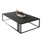 Modern Slate/steel Rectangle Coffee Table 1 Single Cocktail Table for Living Room Clearhalo 'Coffee & Accent Tables' 'Coffee Tables' 'coffee_tables' 'furn' 'furn_coffee_tables' 'Furniture' 'Living Room Furniture' 1200x1200_72a7d7ea-6932-4732-96f1-3e264f5ceca0