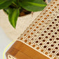 1-türiger Nachttisch aus Rattan, moderner Nachttisch mit Beinen, 59,9 cm hoch