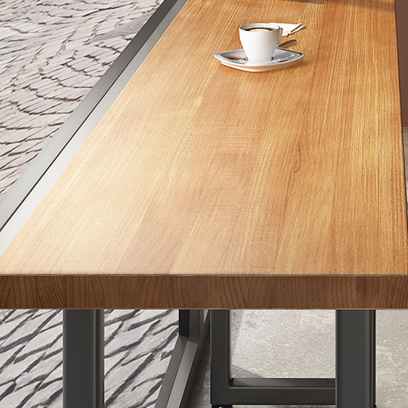 Tavolo da barra del rettangolo industriale set da 1/7 pezzi contropiede in legno massiccio