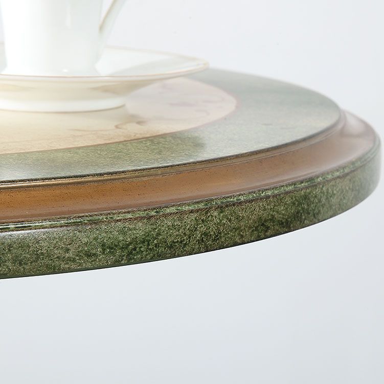 Tavolino in legno in legno in stile country francese 26.77 "tavolo da piedistallo alto