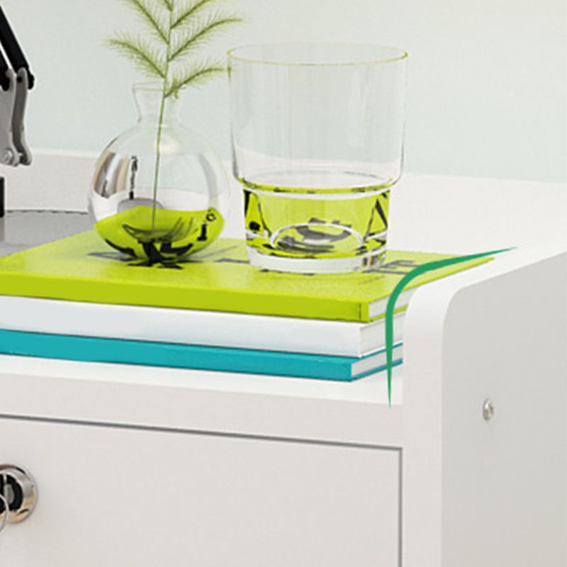 Moderne Schubladen Aufbewahrungsbett Nachttisch Nachahmung Nachttisch mit Schloss