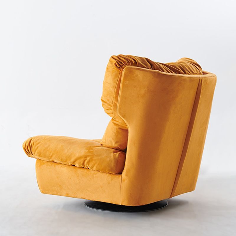 Contemporary Leather Solid Color Swivel Base Wing Chair Recliner Clearhalo 'Chairs & Seating' 'furn' 'furn_recliners' 'Furniture' 'Living Room Furniture' 'Recliners' 1200x1200_72af4bf7-b48d-4bbf-803b-a5c5f1983880