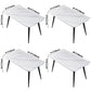 Modern Rectangle Shape White Dining Table Sintered Stone Dining Table with 4 Legs Base Clearhalo ' dining_table' 'Dining Tables & Seating' 'Dining Tables' 'furn' 'furn_dining_table' 'Furniture' 'furniture_dining_table' 'Kitchen & Dining Furniture' 'kitchen&dining_furn' 'kitchen' 'kitchen_dining_table' 1200x1200_72b0b40b-3adb-4154-8edb-d5f5c8158171