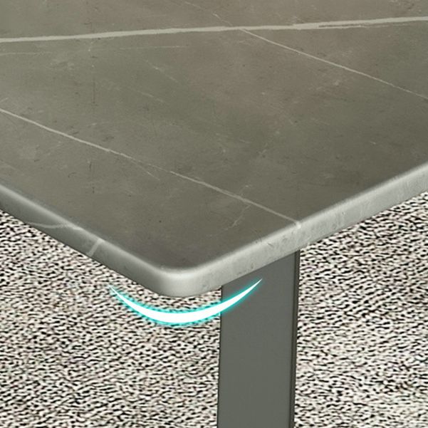 Eigentijdse kantoorbureau antieke afwerking rechthoekige computerbureau