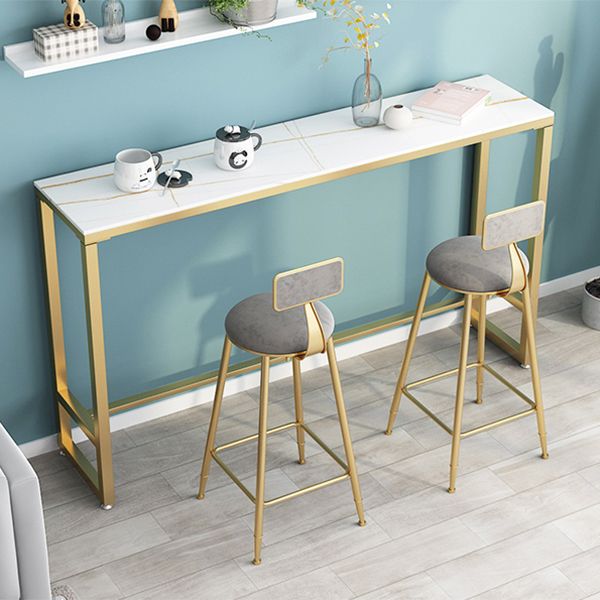 White Modern Marble Counter Wine Table Rectangle Footrest Bar Height Cocktail Table Clearhalo 'Bar Furniture' 'Bar Tables' 'bar_tables' 'furn' 'furn_bar_tables' 'Furniture' 'furniture_bar_tables' 'Kitchen & Dining Furniture' 'kitchen&dining_furn' 'kitchen' 1200x1200_72b14ecf-7eb7-4cf4-b1c9-2ff34137e887