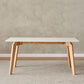 Modern Style Rectangle Table Sintered Stone Table with Wood Legs for Kitchen Clearhalo 'Dining Tables & Seating' 'Dining Tables' 'dining_table' 'furn' 'furn_dining_table' 'Furniture' 'Kitchen & Dining Furniture' 1200x1200_72b30941-3010-47e2-877f-f5cd177badcc