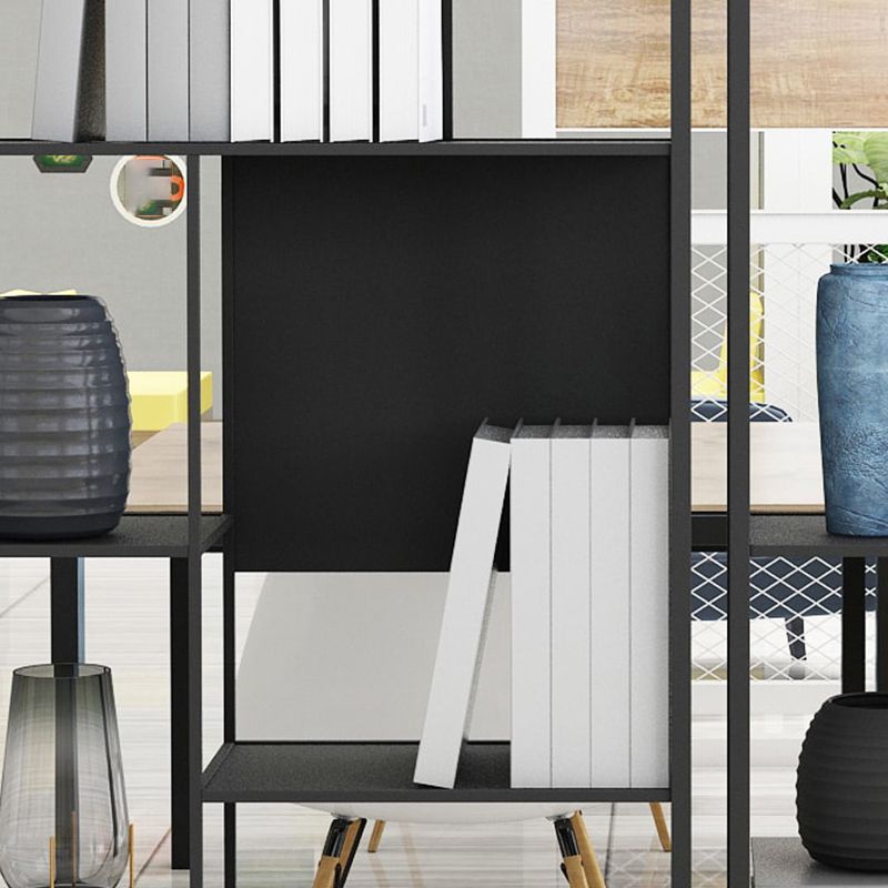 Industrial Open Rectangle Storage Bookshelf Home Office Etagere Bookcase Clearhalo 'Bookcases' 'furn' 'furn_bookcases' 'Furniture' 'Office Furniture' 1200x1200_72b4d623-8763-4d61-959f-ff8039f3c22a