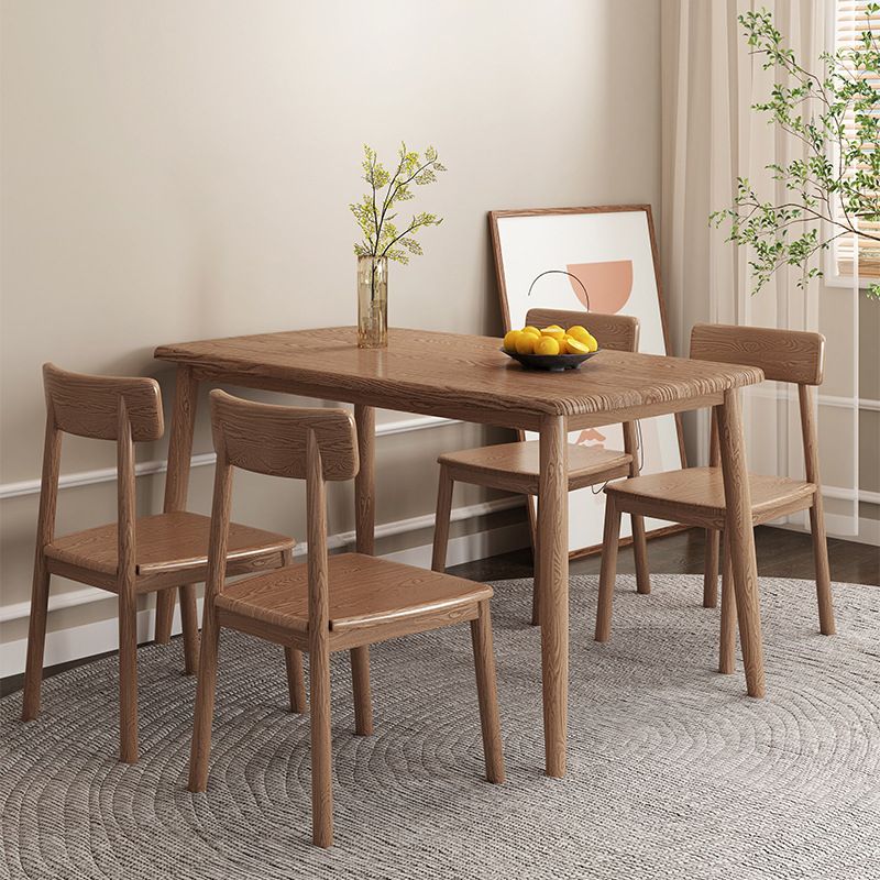 Modern Wood Dining Table Set 1/2/5/7 Pieces Dining Set for Home Use Clearhalo 'Dining Room Sets' 'Dining Tables & Seating' 'dining_room_set' 'furn' 'furn_dining_room_set' 'Furniture' 'furniture_dining_room_set' 'Kitchen & Dining Furniture' 1200x1200_72b4e3ee-1e3e-43c7-96b4-f26acc0b7447