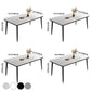 Modern Sintered Stone Kitchen Dining Table Standard Dining Table with 4 Legs Base Clearhalo ' dining_table' 'Dining Tables & Seating' 'Dining Tables' 'furn' 'furn_dining_table' 'Furniture' 'furniture_dining_table' 'Kitchen & Dining Furniture' 'kitchen&dining_furn' 'kitchen' 'kitchen_dining_table' 1200x1200_72b60272-aaa2-475a-a6ad-f9a54831f213